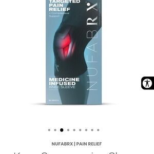 Black Sleek Knee Joint Targeted Pain Relief...NWOT 2pkgs Medicine Infused